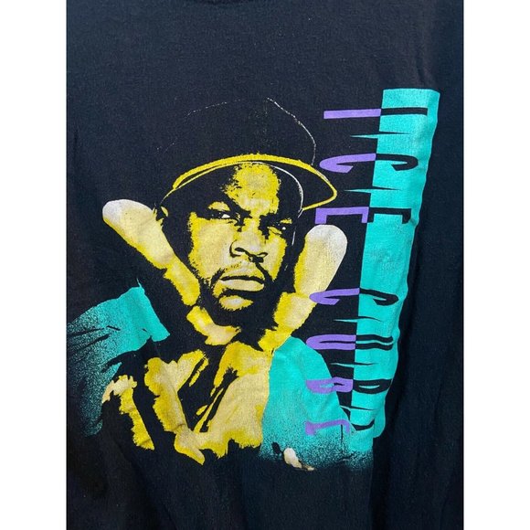 Ice Cube Shirt Adult Extra Large Black Spell Out Pullover Tee Mens - Picture 4 of 9